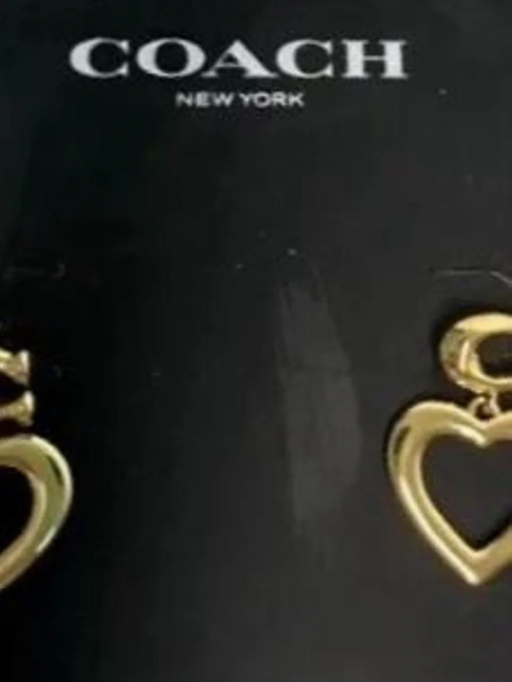 COACH ~ Signature Coach ‘C’ heart earrings - Picture 5 of 6